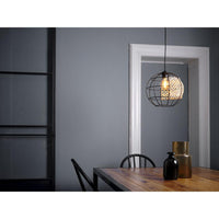 OSRAM DECOR Cage Globe Pendelleuchte, schwarz/braun, E27