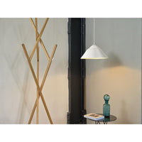 LEDVANCE Pendelleuchte Decor Lotus Leaf weiß aus Metall und Pappmaschee, E27, 396 mm Durchmesser, Leuchtenschirm aus recyceltem Material, langlebig durch austauschbare Lichtquelle, einfache Montage