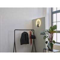 LEDVANCE Decor Aura Wandleuchte aus geschwungenem Polycarbonat mit LED und Filament-Design, 10 W, 800 lm, 3000 K, 830 warmweiß, Click Select, dunkelgrau, Kunststoff (PC), IP20