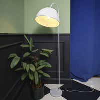 LEDVANCE Standleuchte Decor Camel Bell weiß aus Metall und Pappmaschee, E14, dimmbar, 1530 mm Höhe, Leuchtenschirm aus recyceltem Material, langlebig durch austauschbare Lichtquelle, einfache Montage