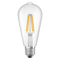 OSRAM LED Lampe LED Retrofit CLASSIC ST 6.5W 827 Clear E27, 806 lm, 2700 K, Warmweiß