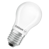OSRAM LED CLASSIC P ENERGY EFFICIENCY A , LED-Lampe, Bleifreies Glas, Matt, 1,2 W, (ex 25 W), 255 lm, Kaltweiß, 4000 K, Energieeffizienzklasse: A, CRI 80