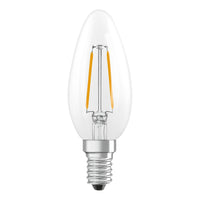 OSRAM Retrofit Classic B LED Lampe Kerzenform (ex 25W) 2,5W / 2700K Warmweiß E14