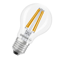 OSRAM LED LAMPS ENERGY CLASS A ENERGY EFFICIENCY FILAMENT CLASSIC A in A-Form, LED-Lampe, Bleifreies Glas, Klar, 7,2 W, 1521 lm, Kaltweiß, Energieeffizienzklasse: A