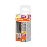 OSRAM LED Lampe LED Retrofit CLASSIC B DIM 4.8W 827 Clear E27, 470 lm, 2700 K, Warmweiß