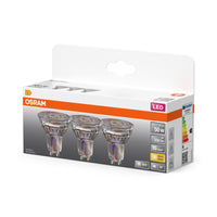 OSRAM LED Reflektor Lampe LED STAR PAR16 3.7W 827 GU10 350 lm, 2700 K, Warmweiß, 3er Pack