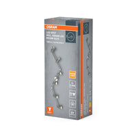 OSRAM LED Spotlight, 6-flammiger hochwertiger Spotstrahler aus Aluminium, geeignet für Wand und Decke Innen, austauschbare GU10-Leuchtmittel enthalten, Warmweiß (2700K), 3W, LED SPOT GU10 6x3W