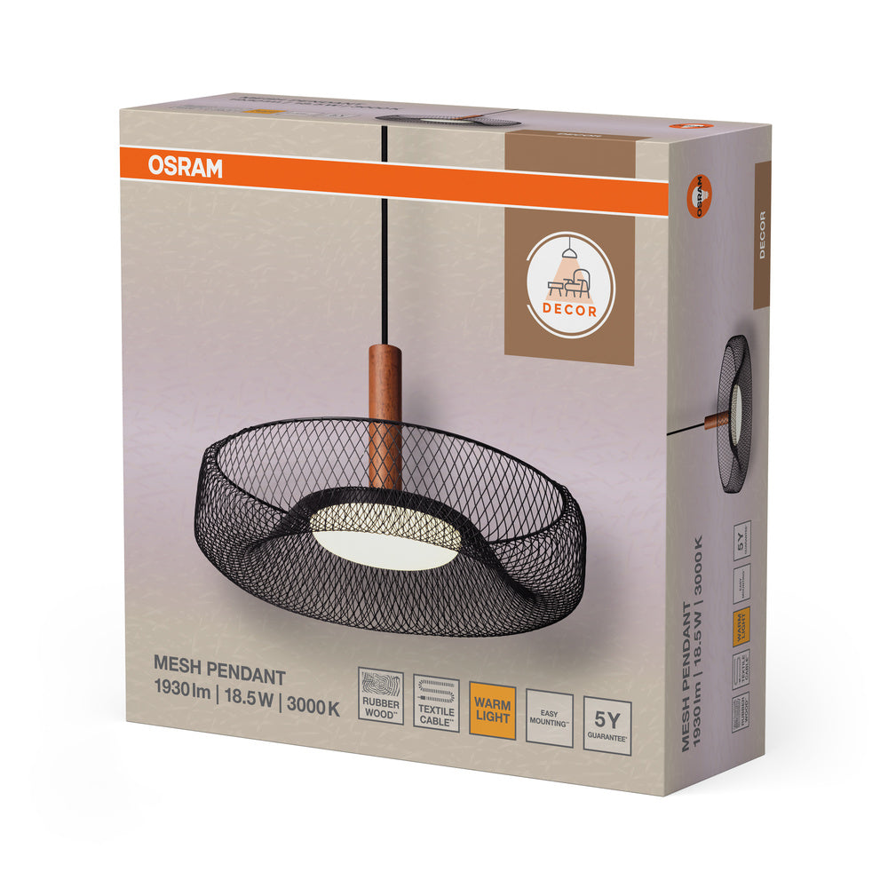 Decor Mesh Pendant 18.5W 830 Black