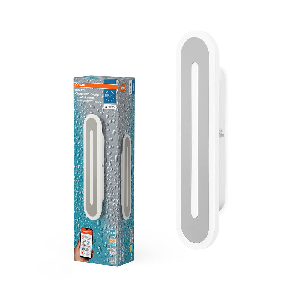 OSRAM Matter SMART+ ORBIS LED Bath Bad Wandleuchte 30cm Tunable Weiß 13W / 3000-6500K weiß
