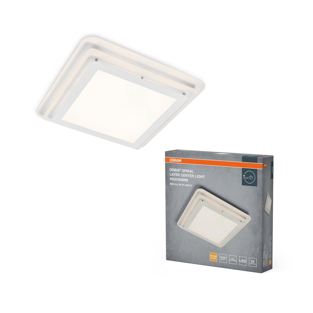 OSRAM ORBIS SPIRAL LAYER Deckenleuchte, weiß, 26W, 3000lm