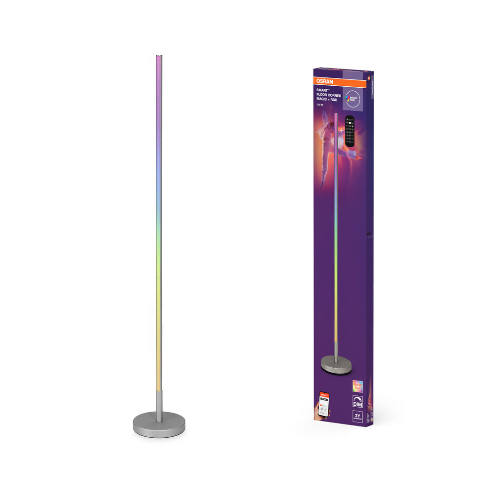 OSRAM Wifi SMART+ CORNER MAGIC Stehleuchte, RGB, 112lm, 11.5W, Remote Control