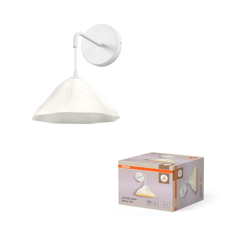 OSRAM DECOR Wandleuchte Decor Lotus Leaf weiß, E14, 219 mm
