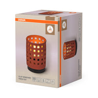 OSRAM DECOR Clay Windows Table Tischleuchte 1xE27 Brown