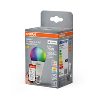 OSRAM SMART+ MATTER Classic shapes Multicolor in A-Form, LED-Lampe, Matt, 9,5 W, 1055 lm, von 2700 bis 6500 K, Matter, Smartspeaker-Kompatibel, Dimmbar
