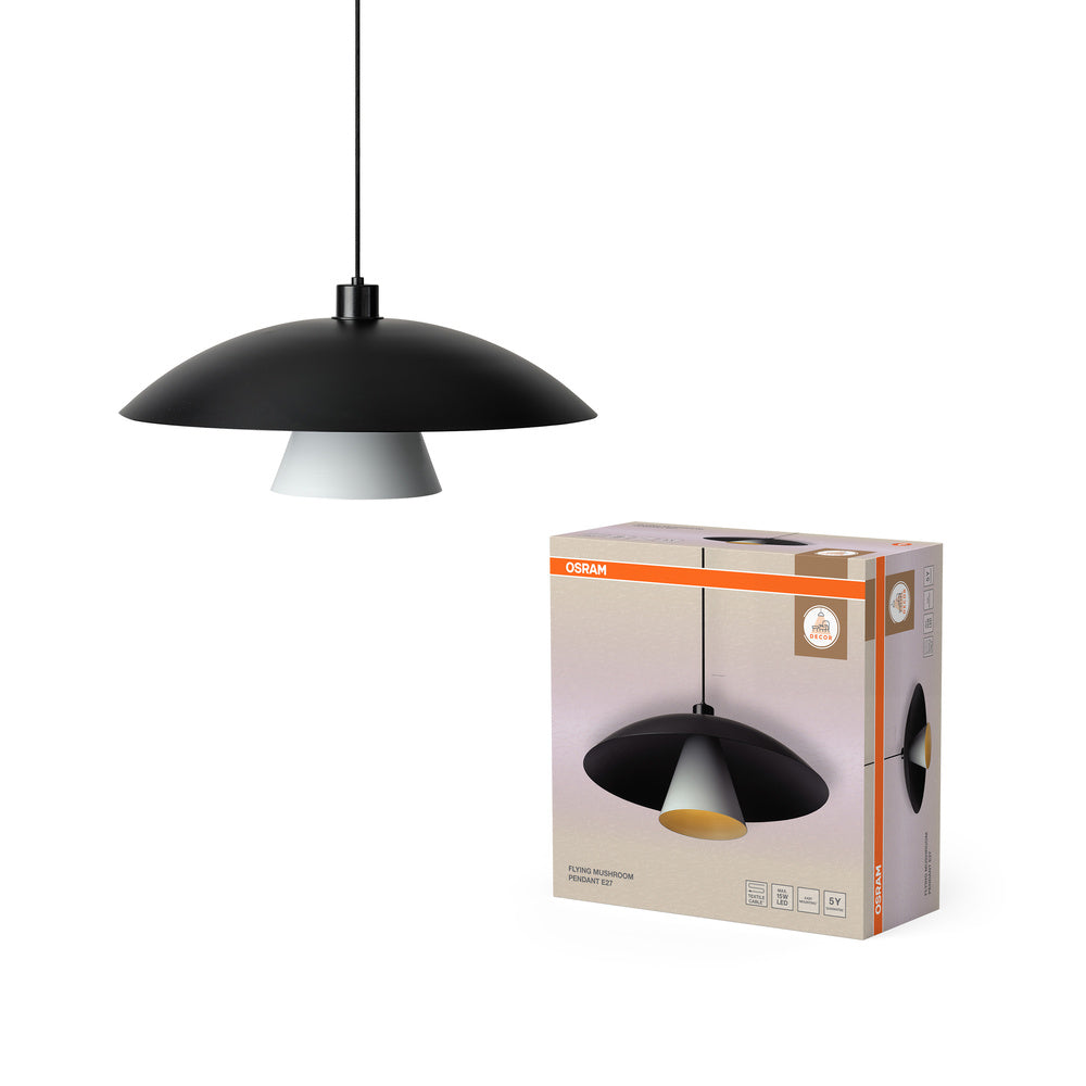 Decor Flying Mushroom Pendant Pendant E27 Black