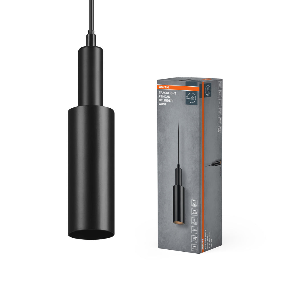 OSRAM TRACKLIGHT PENDANT CYLINDER Pendelleuchte GU10 schwarz
