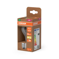 OSRAM LED CLASSIC A ENERGY EFFICIENCY A DIM in A-Form, LED-Lampe, Glas, klar, 7,2 W, 1521 lm, 2700 K, Dimmbar, Energieeffizienzklasse: A, CRI 80