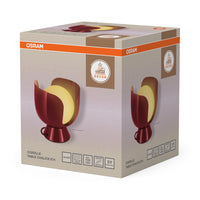 OSRAM DECOR Corolle Tischleuchte Chalice E14 Rot