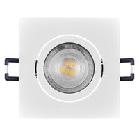 OSRAM LED Spot Recess Einbaustrahler Set GU10 schwenkbar Square Click 4.5W 827 Weiß ⌀68 mm