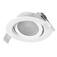 OSRAM LED Spot Recess Einbaustrahler Set DIM 4.9W 120° Weiß ⌀75 mm