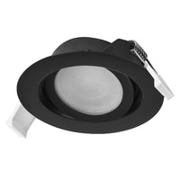OSRAM LED Spot Recess Einbaustrahler Set CCT schwenkbar 4.9W 120° Schwarz ⌀75 mm