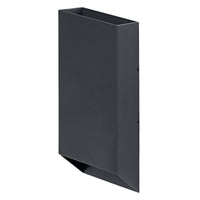 OSRAM Außenwandleuchte, Außenwandleuchte, Dunkelgrau, 10 W, 3000 K, 690 lm, 220° Abstrahlwinkel, IP54, 50. 000 h Lebensdauer, Glas Diffusor