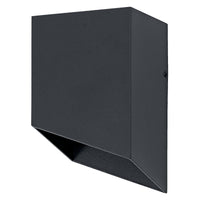 OSRAM Außenwandleuchte Außenwandleuchte, Dunkelgrau, GU10-Fassung, IP54, Aluminiumgehäuse, Glasabdeckung, 84 mm Länge, 135 mm Höhe, 73 mm Breite, 25. 000 h Lebensdauer