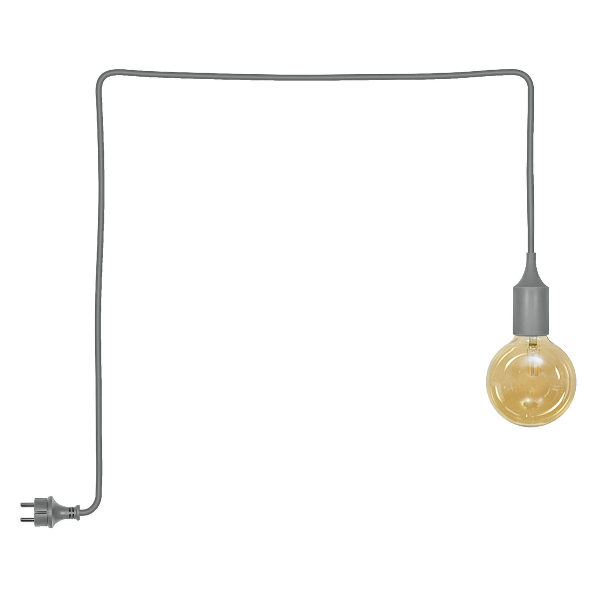 OSRAM Außenpendelleuchte Grau, 4,5 cm ⌀, 5 m Kabellänge, E27