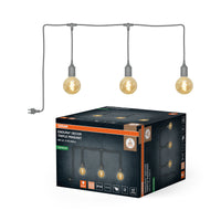 OSRAM Außenpendelleuchte Grau, 4,5 cm ⌀, 7 m Kabellänge, E27