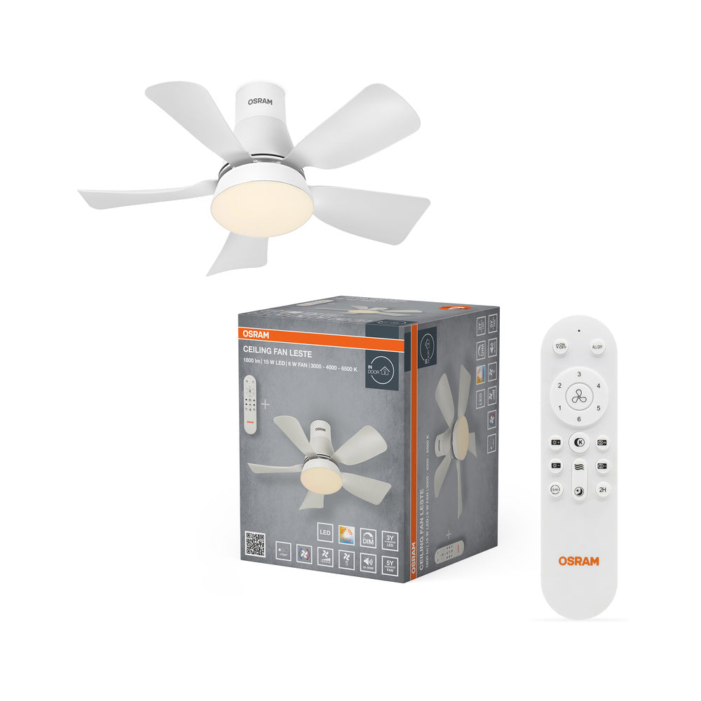 OSRAM LED Deckenventilator Leste 445mm 21W CCT