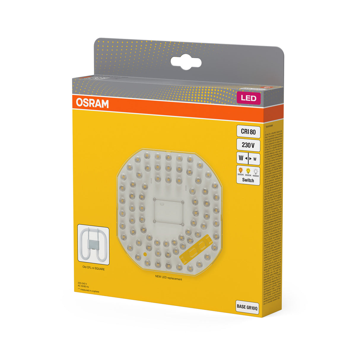OSRAM DULUX LED SQ Kaltweiß 3000-3500 K 18 W 2250 lm