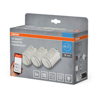 OSRAM SMART+ WIFI smarter Heizungsthermostat, 4.5V, Weiß, 3er Pack, 2. Generation
