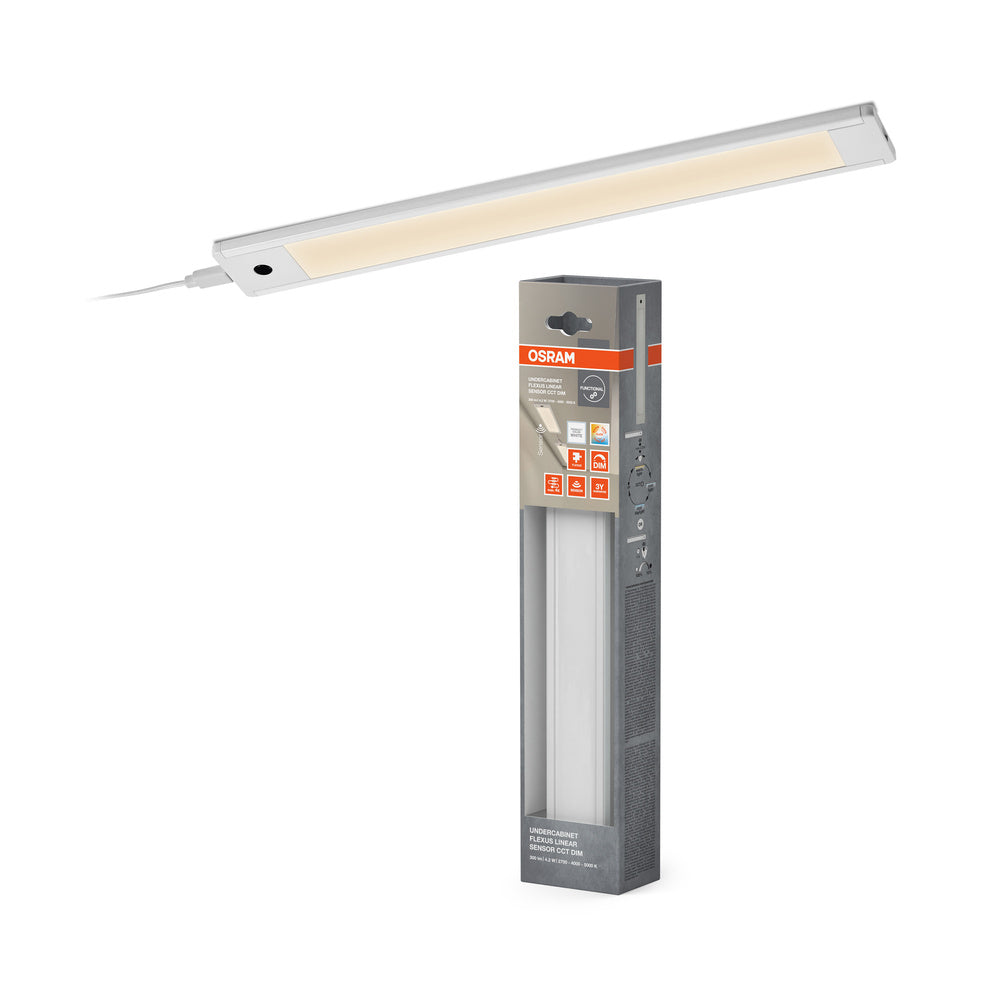 OSRAM Unterbauleuchte Flexus Linear 30cm 4,2W CCT dimmbar Weiß