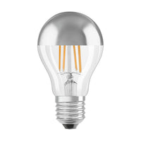 OSRAM LED Lampe LED Retrofit CLASSIC A Mirror 4W 827 Clear E27 Silver, 400 lm, 2700 K, Warmweiß-LEDVANCE Shop