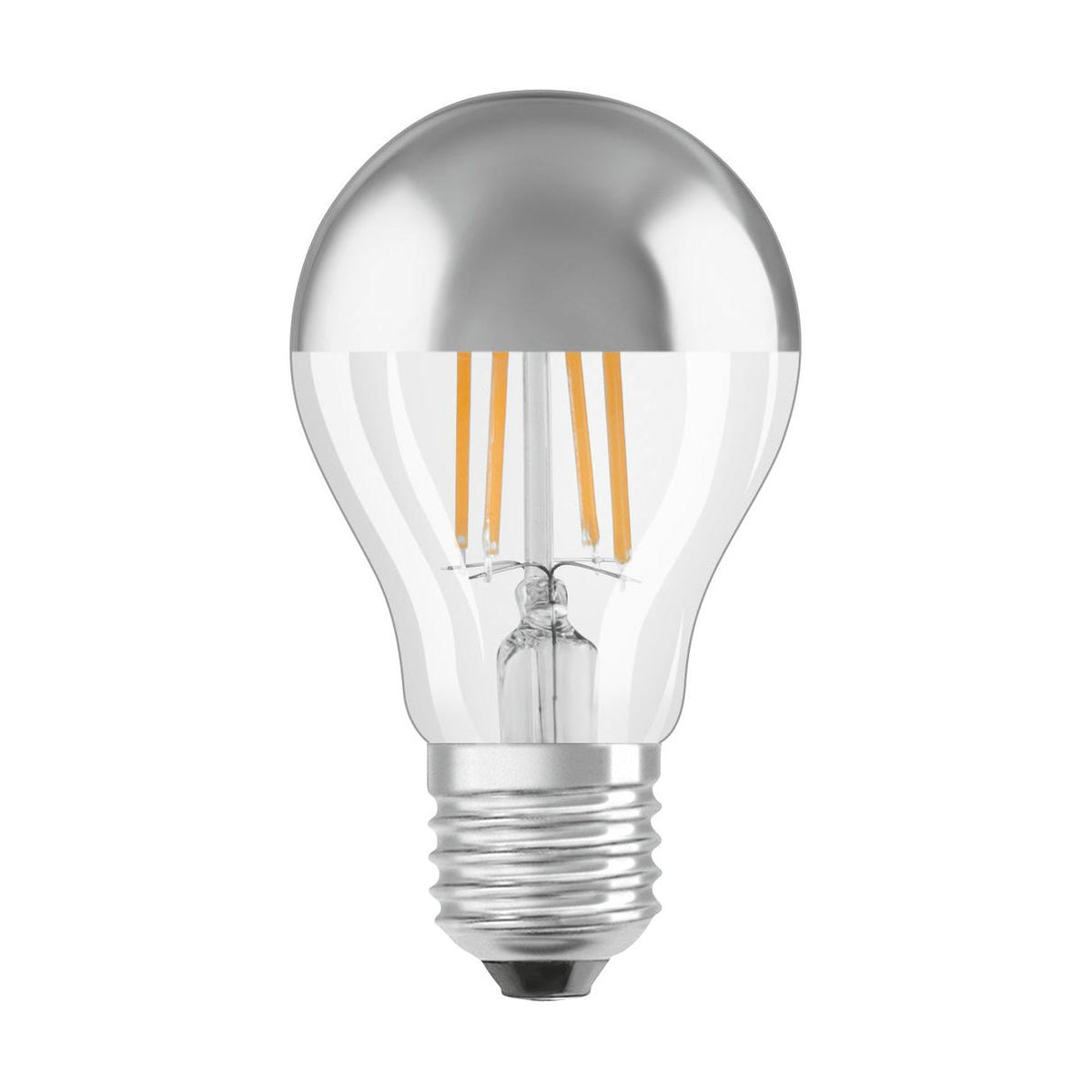 OSRAM LED Lampe LED Retrofit CLASSIC A Mirror 6.5W 827 Silver E27, 650 lm, 2700 K, Warmweiß-LEDVANCE Shop