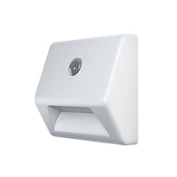 OSRAM LED NIGHTLUX Stair batteriebetriebene Leuchte, Bewegungssensor, Tag-Nacht-Sensor, Kaltweiß, 28,0 mm x 84,0 mm x 73,0 mm, weiß