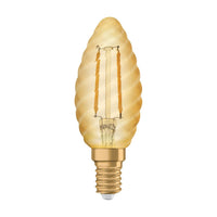 OSRAM VINTAGE 1906® LED Lampe LED CLASSIC B 1.5W 824 Gold E14 BW-Form, 120 lm, 2400 K, Warm Comfort Light-LEDVANCE Shop
