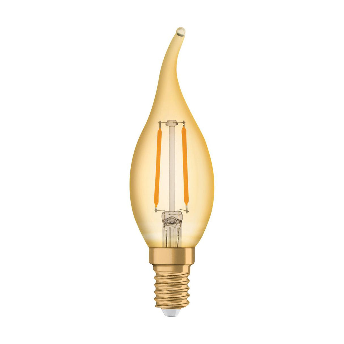 OSRAM VINTAGE 1906® LED Lampe LED CLASSIC B 1.5W 824 Gold E14 BA-Form, 120 lm, 2400 K, Warm Comfort Light-LEDVANCE Shop