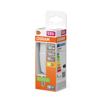 OSRAM LED PCR CLASSIC STICK LAMP in Stick-Form, LED-Lampe, Matt, 8,5 W, (ex 60 W), 806 lm, Warmweiß, 2700 K, 15000 h, CRI 80