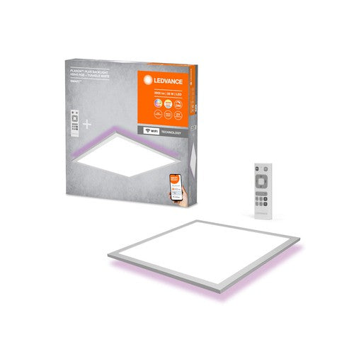 LEDVANCE SMART+ WiFi LED-Rahmen-Panelleuchte 45cm x 45cm, RGB, inkl. Fernbedienung 27W, 1800lm, weiß-Deckenleuchten-LEDVANCE Shop