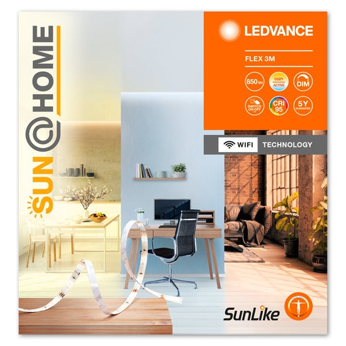 LEDVANCE Wifi SUN@HOME FLEX Lichtband Moodlight 3m 13,5W / 2200-5000K-Lichtbänder & Stripes-LEDVANCE Shop