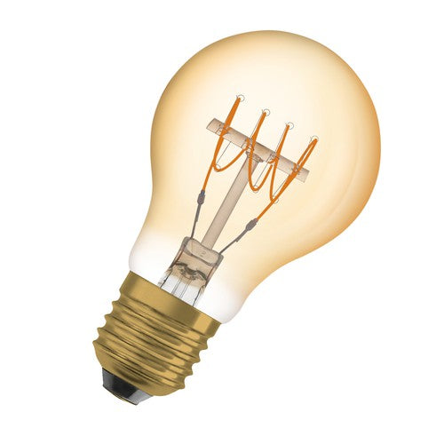OSRAM Vintage 1906 LED-Lampe, Gold-Tönung, 4,8W, 400lm , Warmweiß , E27-Leuchtmittel-LEDVANCE Shop