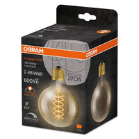 OSRAM Vintage 1906 LED-Lampe, Gold-Tönung, 7W, 600lm , Warmweiß , E27-Leuchtmittel-LEDVANCE Shop
