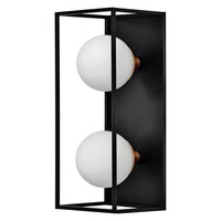 LEDVANCE DECOR 2er Square Bad-Wandleuchte IP44, schwarz, G9-Wandleuchten-LEDVANCE Shop
