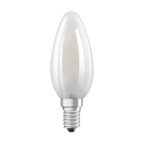 OSRAM Retrofit Classic B LED Lampe Kerzenform matt (ex 40W) 4W / 2700K Warmweiß E14-Leuchtmittel-LEDVANCE Shop