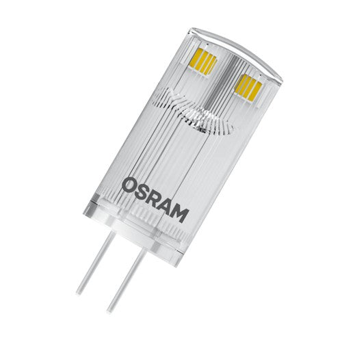 OSRAM LED Stiftsockellampe BASE PIN G4 12 V LED-Lampe CL10 non-dimmable 0.9W , Warmweiß 5er Pack-Leuchtmittel-LEDVANCE Shop