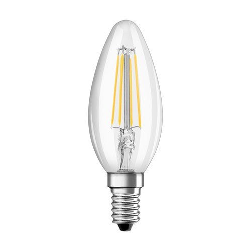 OSRAM Classic B LED Lampe three step dimmbar Kerzenform (ex 40W) 4W / 2700K Warmweiß E14-Leuchtmittel-LEDVANCE Shop