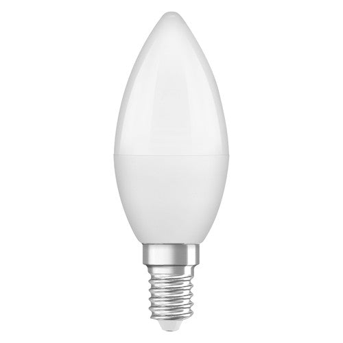OSRAM LED Base LED Lampe Kerzenform matt (ex 40W) 5,5W / 4000K Kaltweiß E14 4er Pack-Leuchtmittel-LEDVANCE Shop
